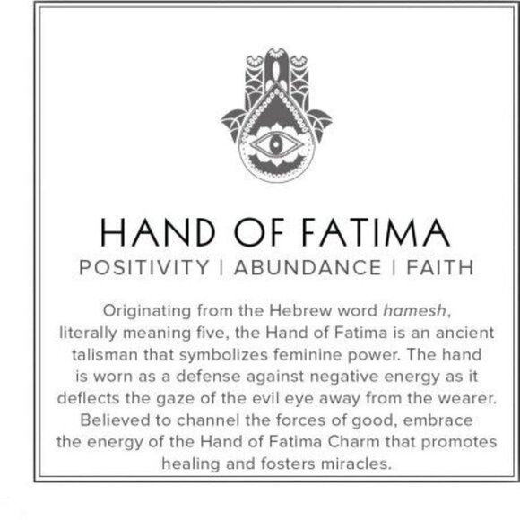 Positivity - Faith - Blessings! Hamsa Hand + Quartz - Black Stone Bracelet - Picture 4 of 7